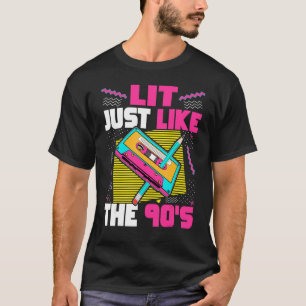 Lit wie das 90er Cassette Tape 90s ästhetisch T-Shirt