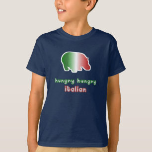 L'Italien affamé badine le T-shirt