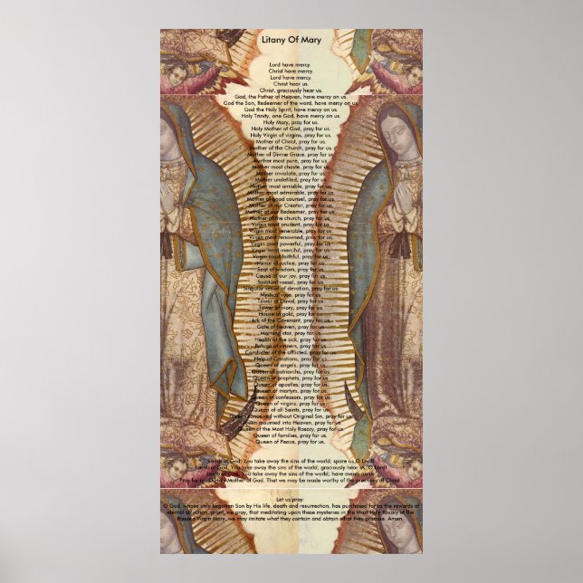 Litany Of Mary (30 x 60 Extra Large) Poster (Vorne)
