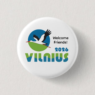Litauen 2026 Internationaler Konventions Pin Button