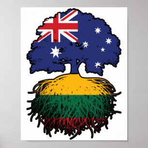 Litauen Australischer Tree Poster