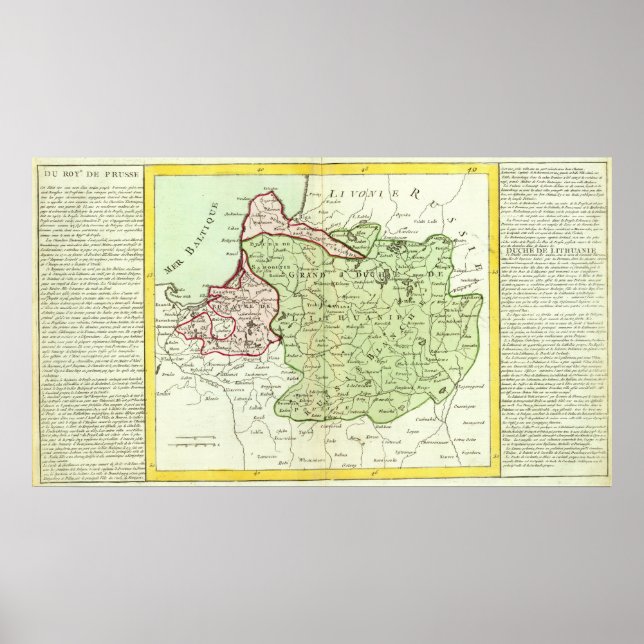 Litauen, Belarus Poster (Vorne)