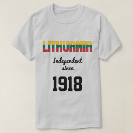 Litauen Feier zur Unabhängigkeit der Flaggen T-Shirt