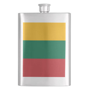 Litauen-Flagge Flachmann