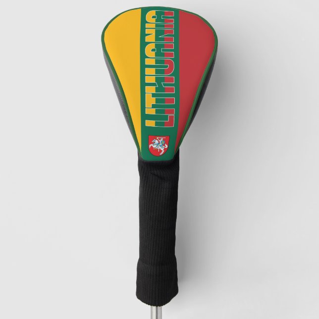 Litauen Flagge Gorgetic Patriotic Golf Headcover (Vorderseite)