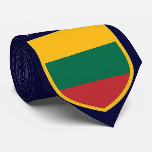 Litauen-Flagge personalisiert Krawatte