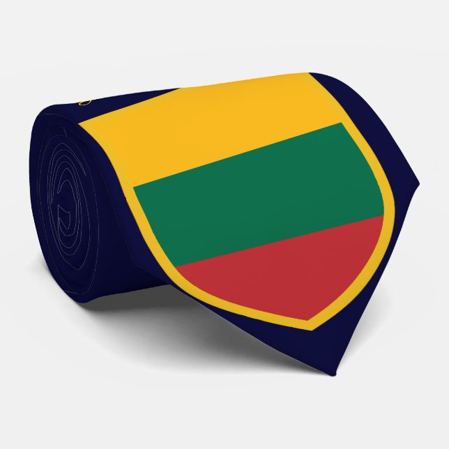 Litauen-Flagge personalisiert Krawatte (Gerollt)