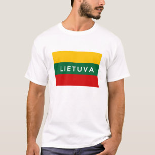 Litauen-Flaggenland lietuva Textname T-Shirt