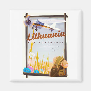 Litauen - Für ein Abenteuerposter Magnet