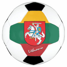 Litauen - Fußball und Litauische Flagge / Sport