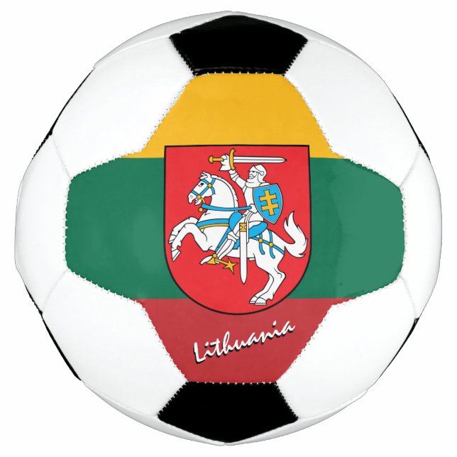Litauen - Fußball und Litauische Flagge / Sport (Vorderseite)