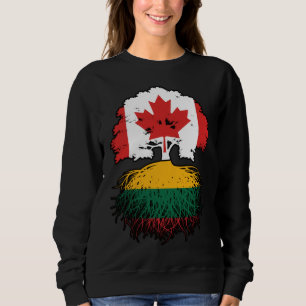 Litauen Kanada Tree Roots Sweatshirt