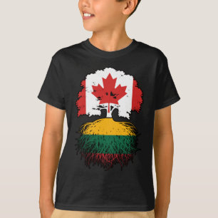 Litauen Kanada Tree Roots T-Shirt