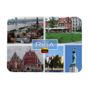 Litauen Lettland Lietuva - Riga - Magnet