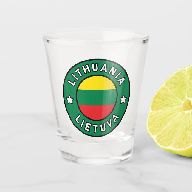 Litauen Lietuva Schnapsglas (Vorderseite)