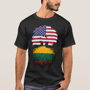 Litauen Litauisch Amerikanisch USA Vereinigte Staa T-Shirt