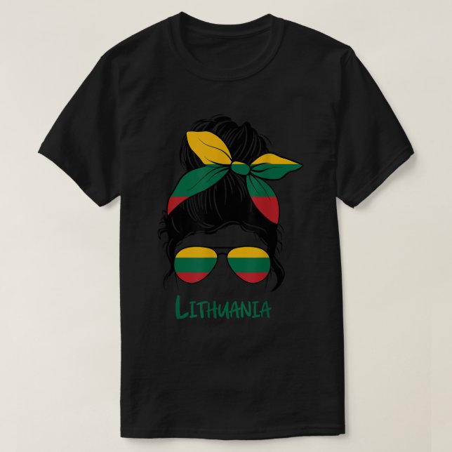 Litauen Mädchen Litauen Lietuvis Flagge T-Shirt (Design vorne)