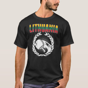 Litauen Ping Pong Litauen Tischtennis Suppo T-Shirt