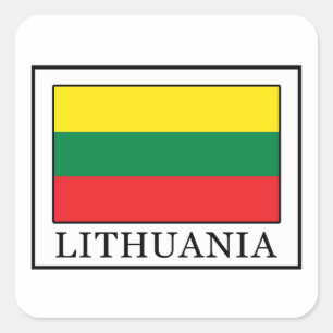Litauen Quadratischer Aufkleber