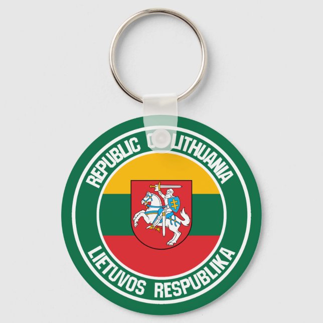 Litauen-Runde Schlüsselanhänger (Vorderseite)