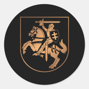 Litauen Runder Aufkleber
