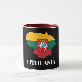 Litauen Silhouette und Flagge Tasse
