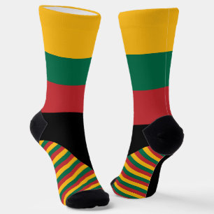 Litauen Socken, litauische Flaggenfarben / Sport Socken