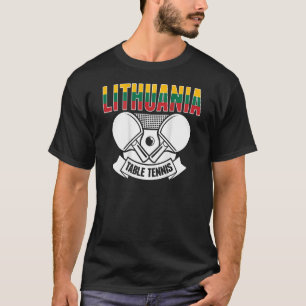 Litauen Tischtennis unterstützt litauische Ping P T-Shirt