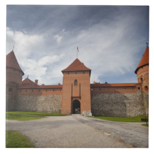 Litauen, Trakai, Trakai Historischer Nationalpark  Fliese
