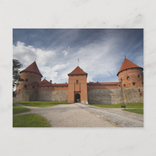 Litauen, Trakai, Trakai historischer Postkarte