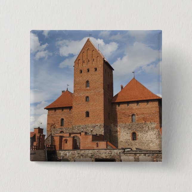 Litauen, Trakai, Trakai Historischer Staat 3 Button (Vorderseite)