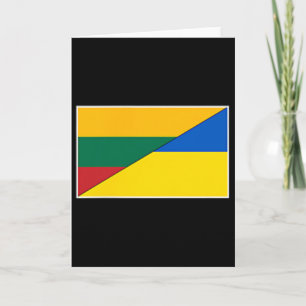 Litauen Ukraine-Flagge Litauisch Ukrainische Natio Karte
