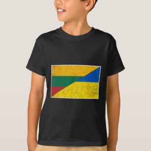 Litauen Ukraine-Flagge Litauisch Ukrainische Natio T-Shirt