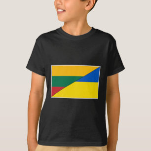 Litauen Ukraine-Flagge Litauisch Ukrainische Natio T-Shirt