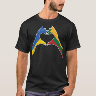 Litauen - Ukraine - Liebe Herzstück T-Shirt