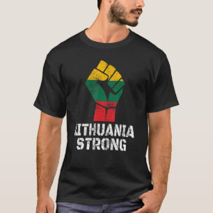 Litauen unterstützt litauische Flaggenfrauen 1 T-Shirt