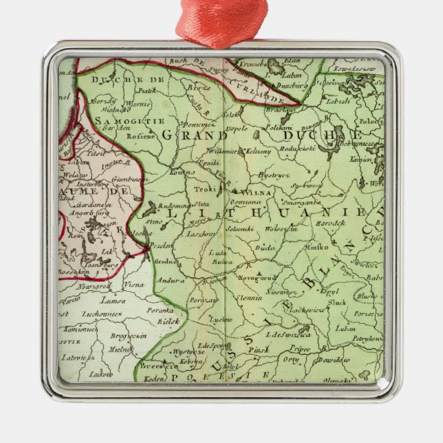 Litauen, Weißrussland Silbernes Ornament (Vorne)