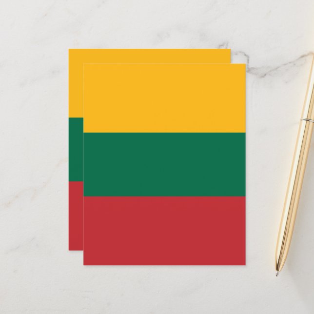 Litauenflagge (Vorderseite/Rückseite Beispiel)
