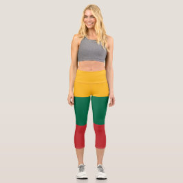 Litauenflagge Capri Leggings