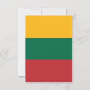Litauenflagge Dankeskarte