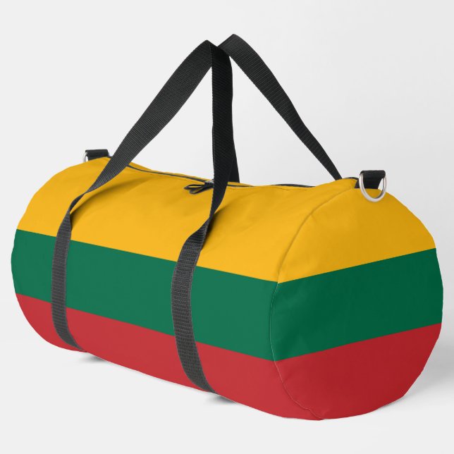 Litauenflagge Duffle Bag (Linke Ecke)