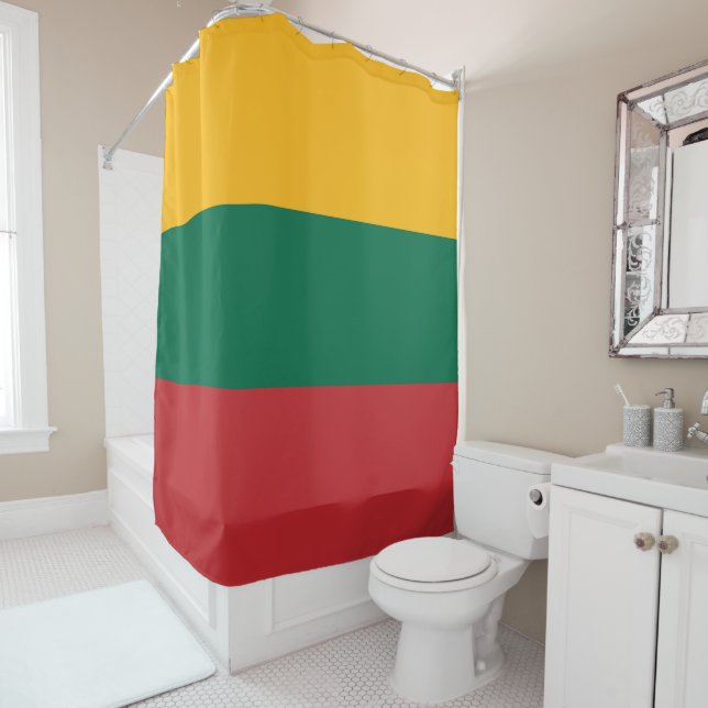 Litauenflagge Duschvorhang (Beispiel)