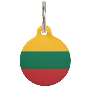Litauenflagge Haustiermarke
