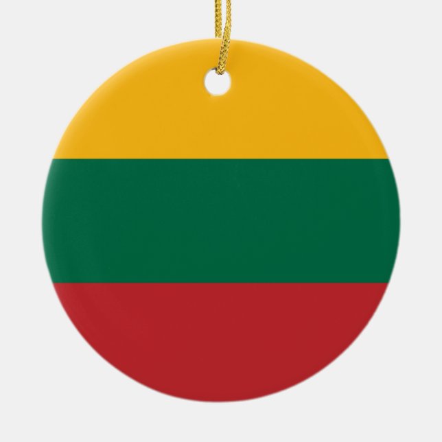 Litauenflagge Keramik Ornament (Vorne)