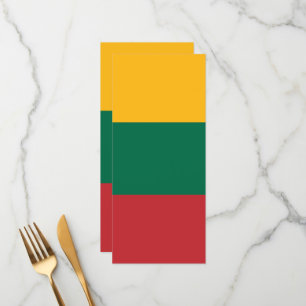 Litauenflagge Menükarte