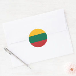 Litauenflagge Runder Aufkleber