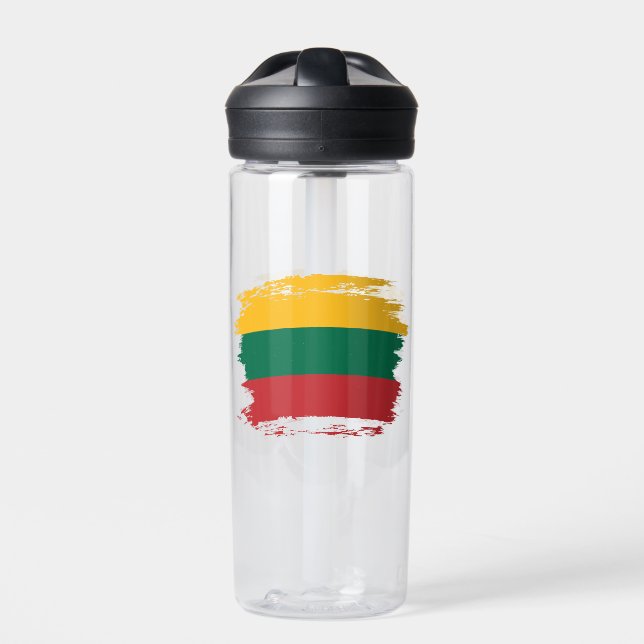 Litauenflagge Trinkflasche (Vorderseite)