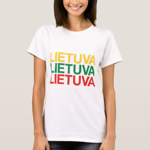 LITAUENISCHE Fahne T-Shirt