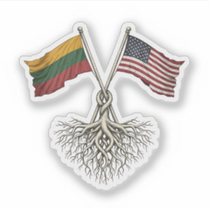 Litauisch-Amerikanisch Aufkleber