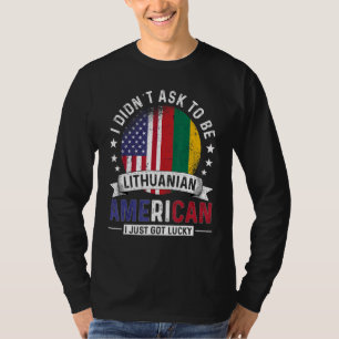 Litauisch Amerikanische Länder Flaggen Stolz Litau T-Shirt